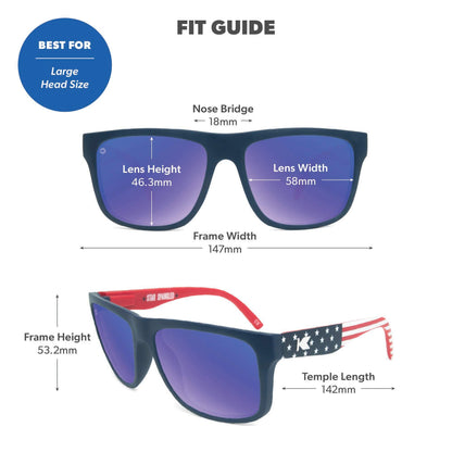 Star Spangled Torrey Pines Sunglasses, Fit Guide
