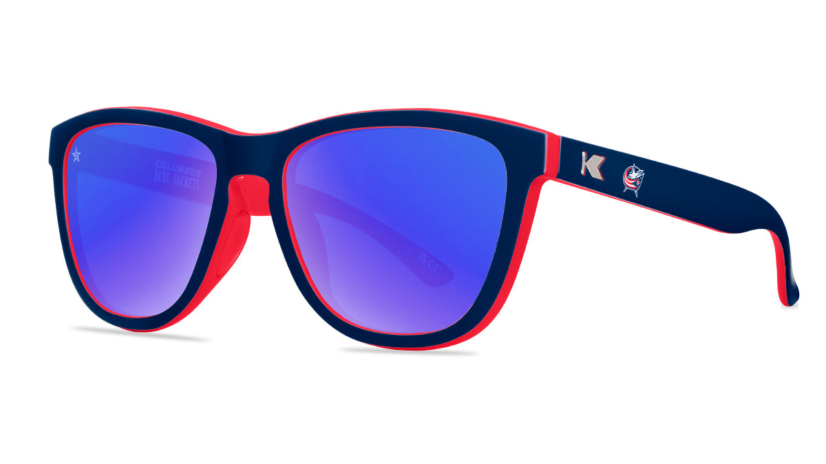 Knockaround Columbus Blue Jackets Sunglasses, Threequarter