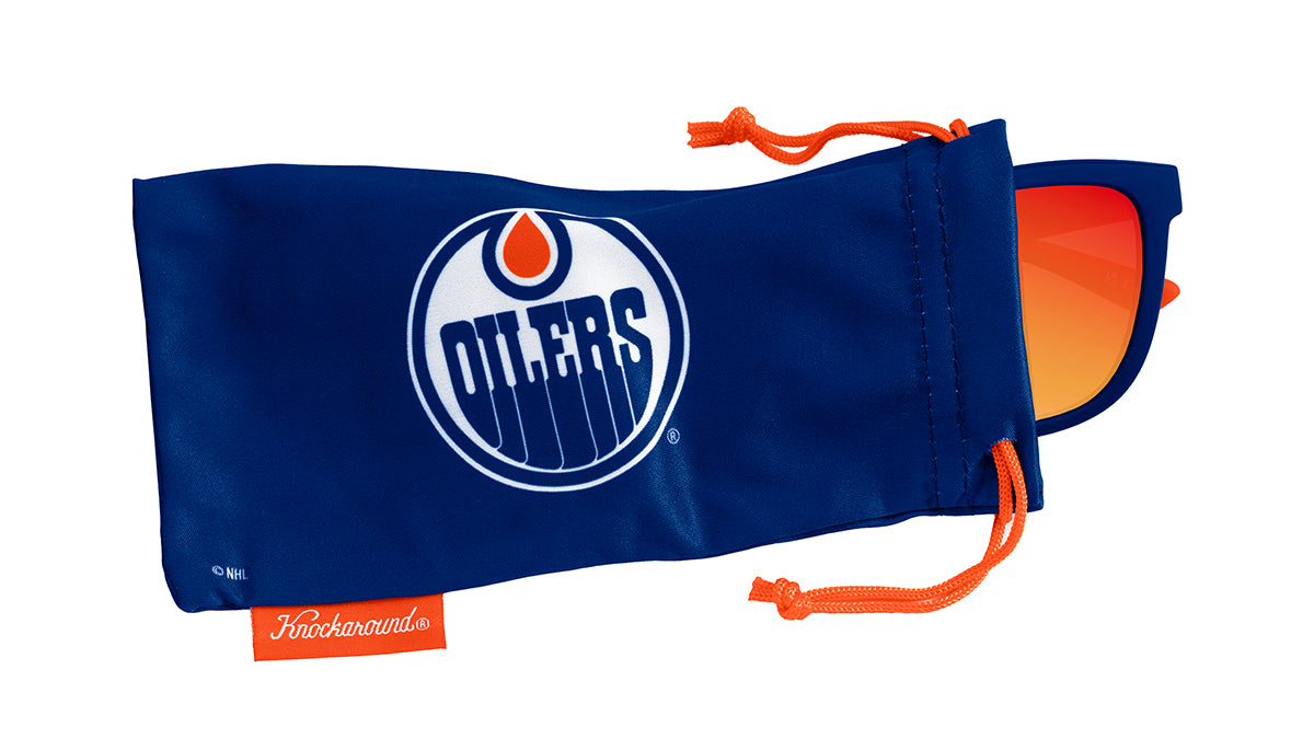Knockaround Edmonton Oilers Sunglasses, Pouch