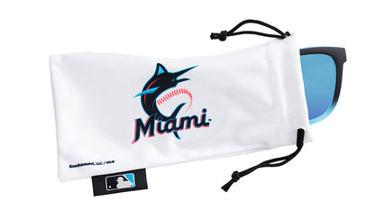 Knockaround Miami Marlins Sunglasses, Pouch