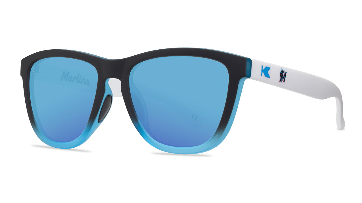 Knockaround Miami Marlins Sunglasses, Threequarter