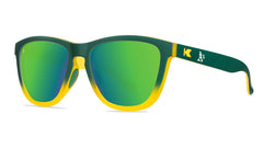 Knockaround Oakland Athletics Sunglasses, Threequarter