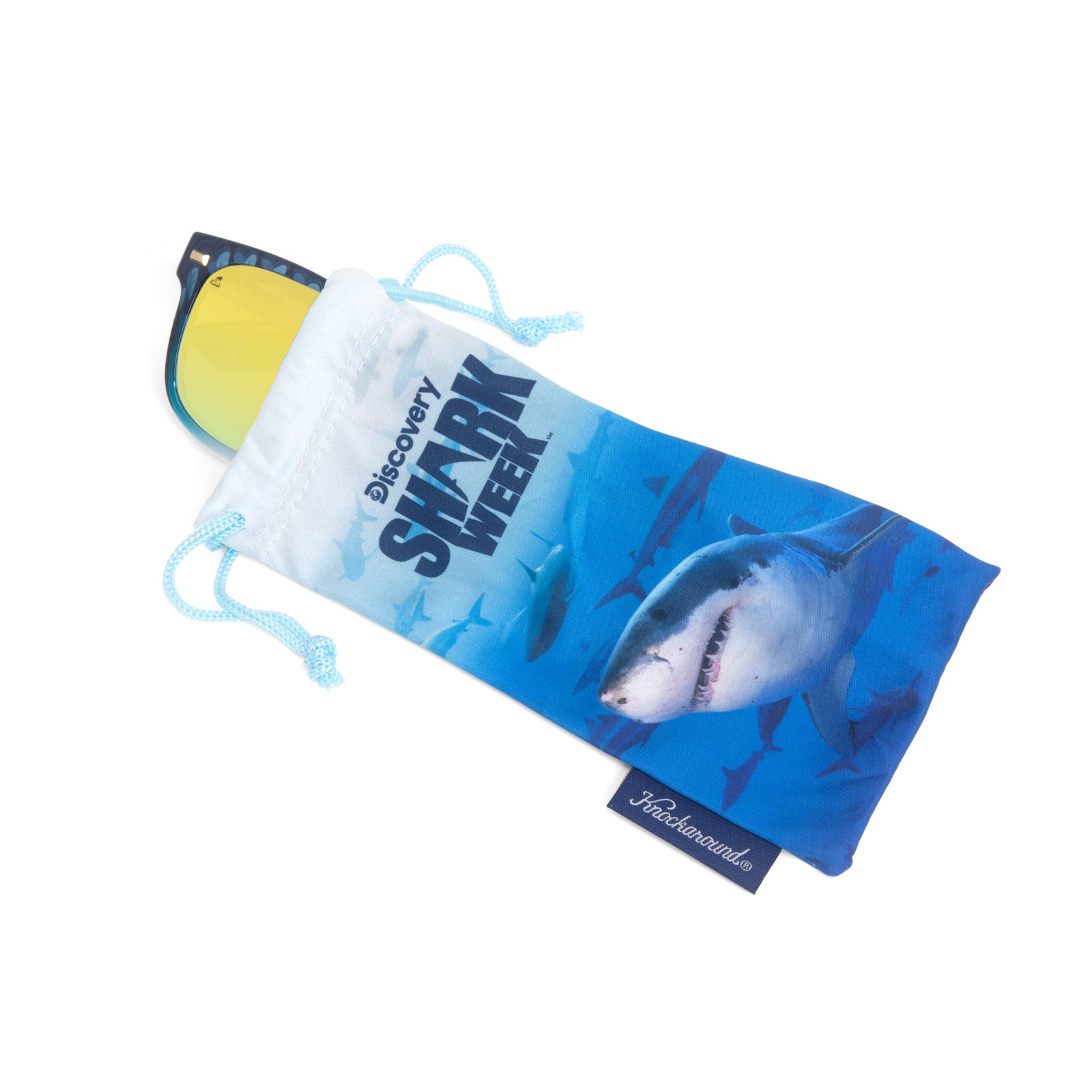 Shark Week 2020 Fort Knocks Sunglasses, Pouch