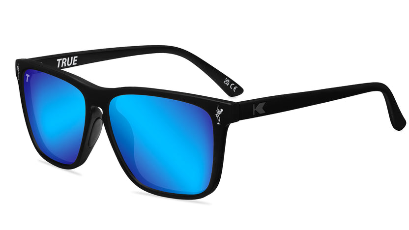 Knockaround and TRUE Fast Lanes Sport Black/Moonshot Sunglasses, Flyover