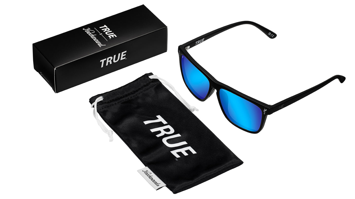 Knockaround and TRUE Fast Lanes Sport Black/Moonshot Sunglasses, Set