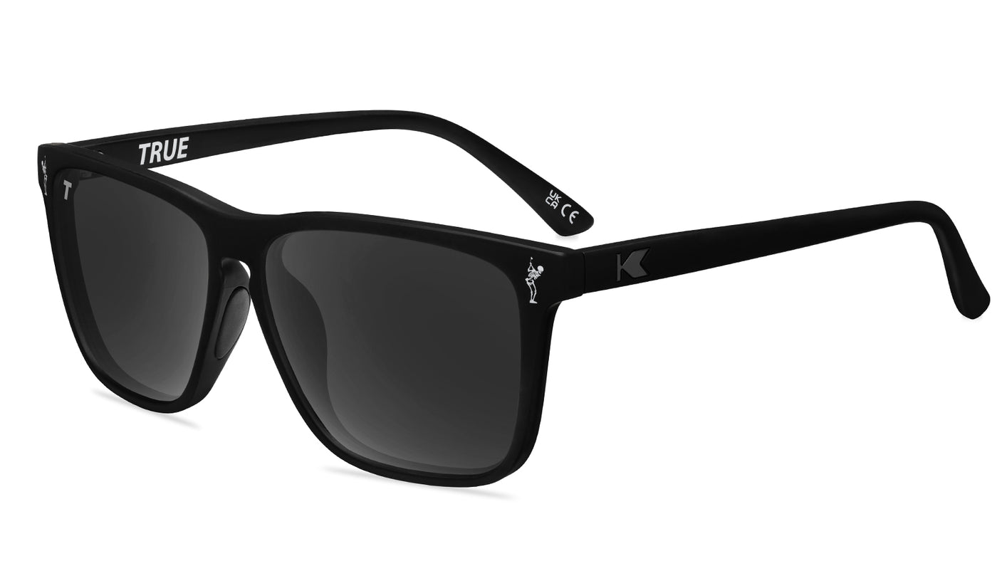 Knockaround and TRUE Fast Lanes Sport Black/Smoke Sunglasses, Flyover