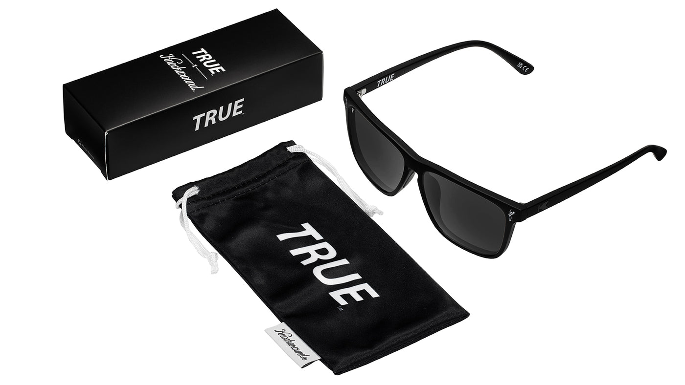 Knockaround and TRUE Fast Lanes Sport Black/Smoke Sunglasses, Set