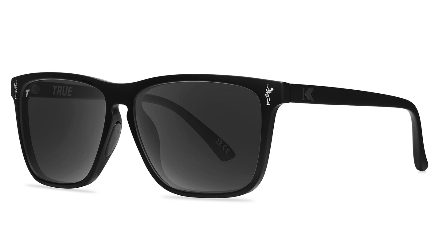 Knockaround and TRUE Fast Lanes Sport Black/Smoke Sunglasses, Threequarter