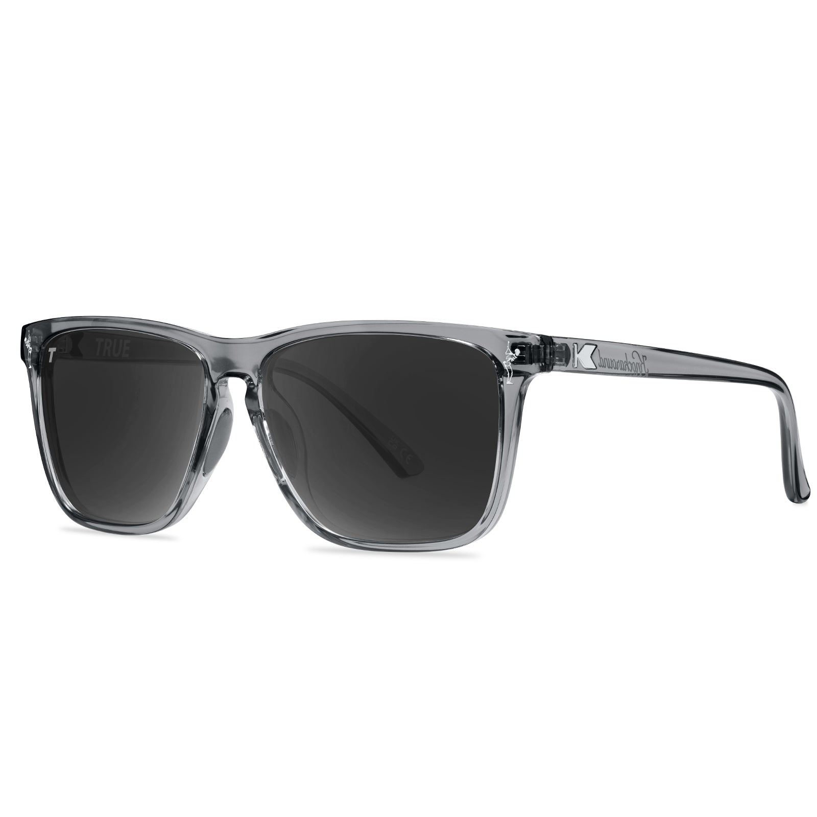 TRUE Dead Golfer Clear Grey / Smoke Fast Lanes Sport Sunglasses, Threequarter