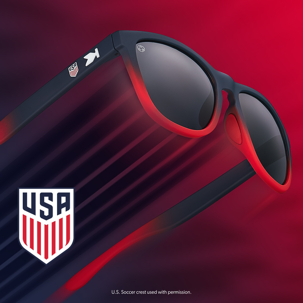 Knockaround x USA. U.S. Soccer crest used with permission. Rx Available.