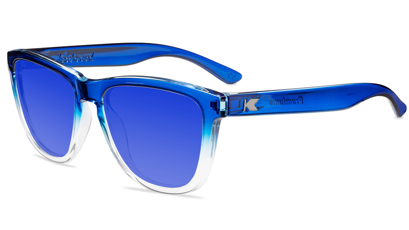 Blue Obsidian Premiums Prescription Sunglasses with Blue Lens, Flyover