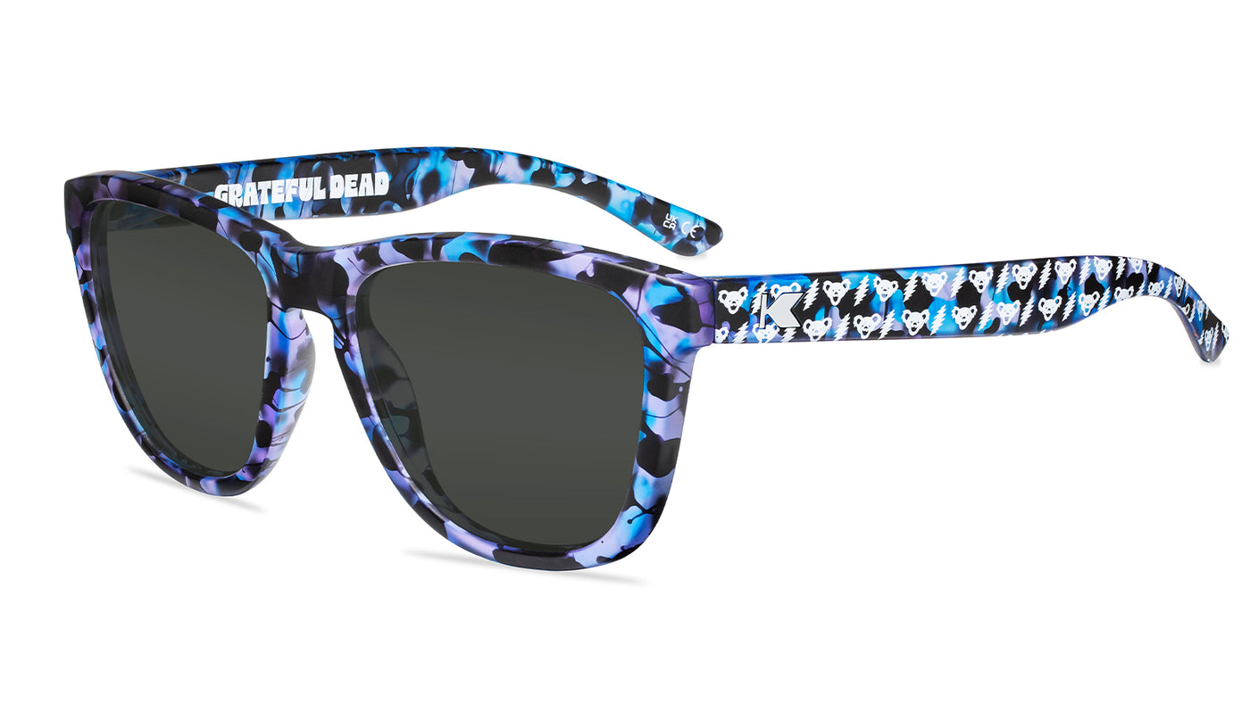 Grateful Dead Bolt Bears Premiums Prescription Sunglasses with grey lens, Flyover