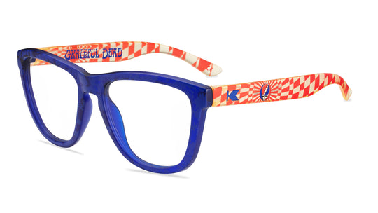 Grateful Dead Steal Your Face Premiums Prescription Eyeglasses with Clear Lens, Flyover