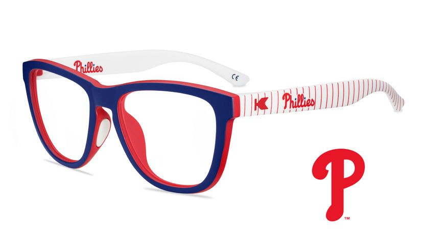 Philadelphia Phillies Premiums Sport Prescription Sunglasses with Clear Lens, Flyover