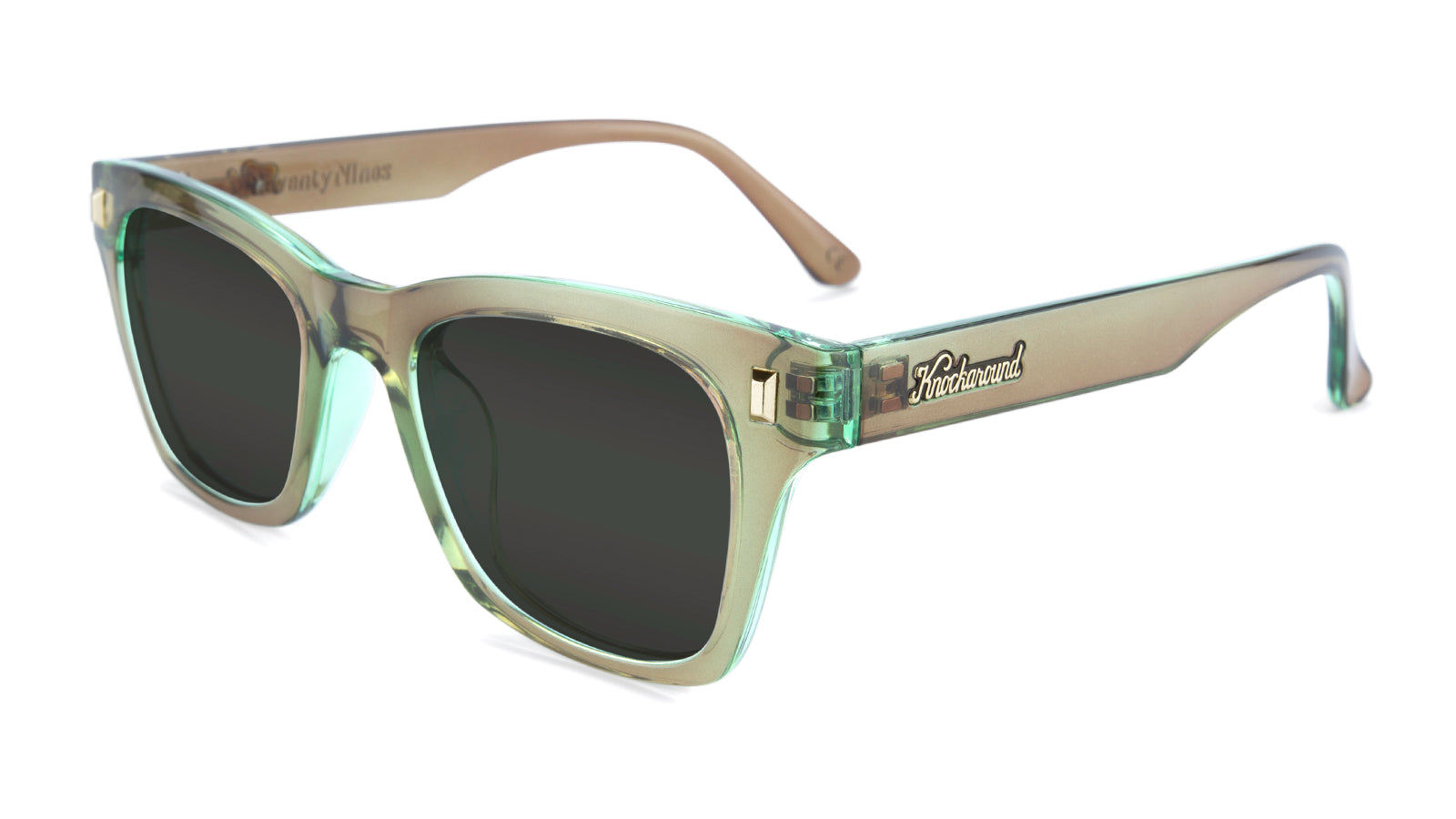 Aged Sage Seventy Nines Prescription Sunglasses with Grey Lens, Flyover