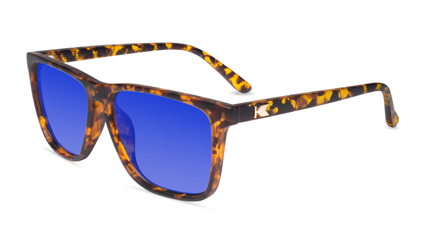 Amber Ink Fast Lanes Prescription Sunglasses with Blue  Lens, Flyover 