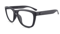 Black on Black Premiums Sport Prescription Sunglasses with Clear Lens, Flyover 