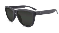 Black on Black Premiums Sport Prescription Sunglasses with grey Lens, Flyover 