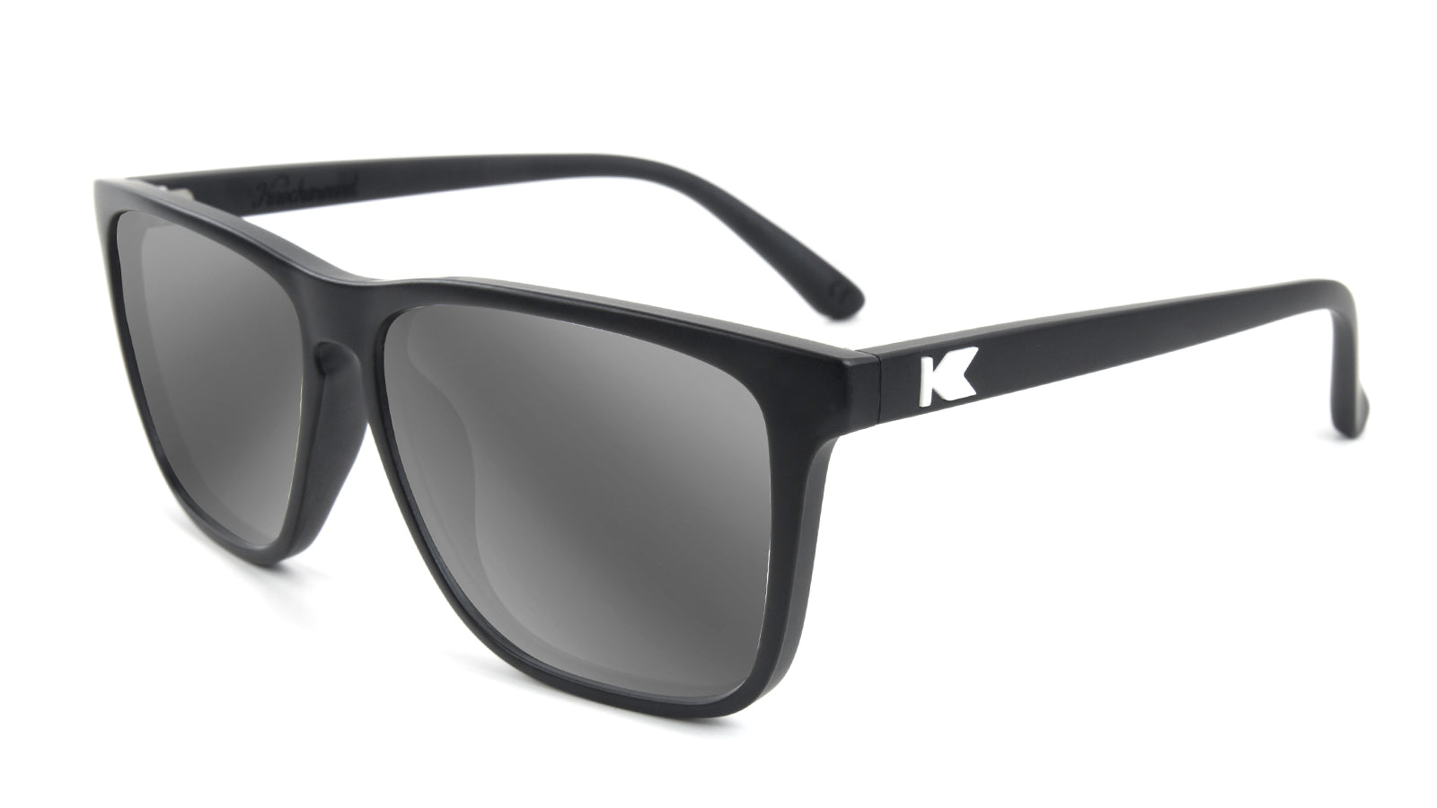 Matte Black Fast Lanes Prescription Sunglasses with Silver Lens, Flyover
