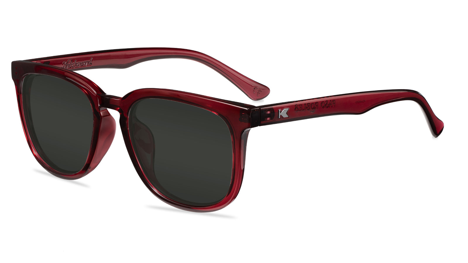 Black Cherry Paso Robles Prescription Sunglasses with Grey Lens, Flyover