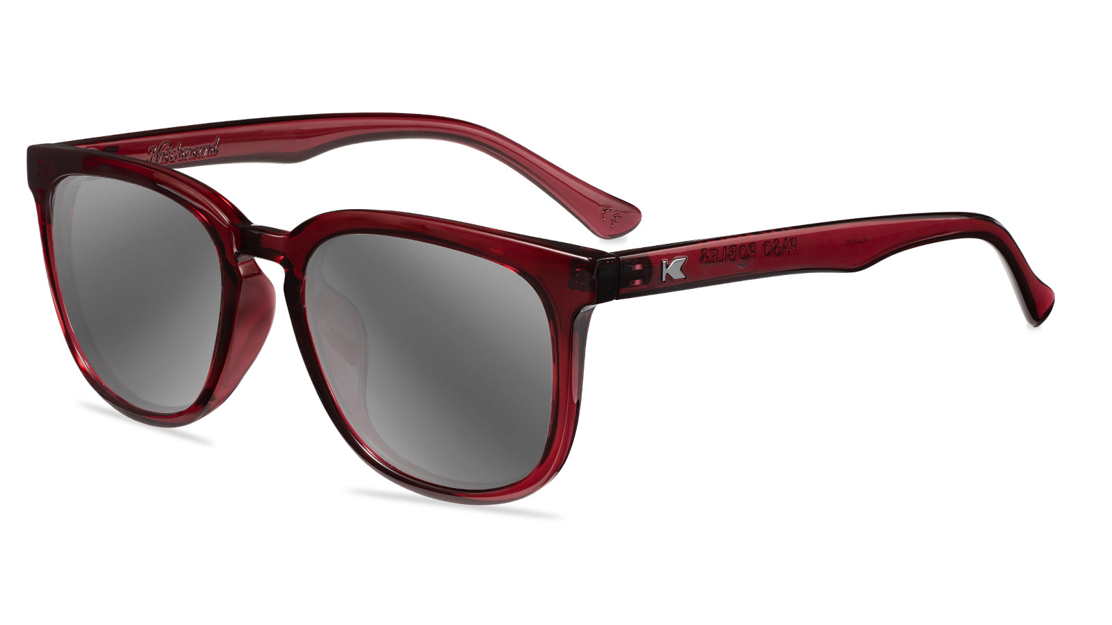 Black Cherry Paso Robles Prescription Sunglasses with Silver Lens, Flyover