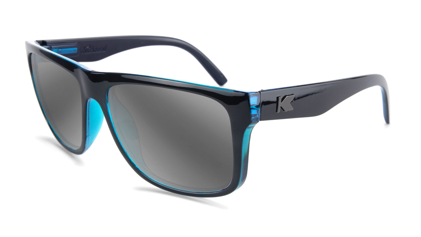 Black Ocean Torrey Pines Prescription Sunglasses with Silver  Lens, Flyover