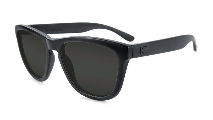 Black on Black Premiums Prescription Sunglasses with Grey Lens, Flyover