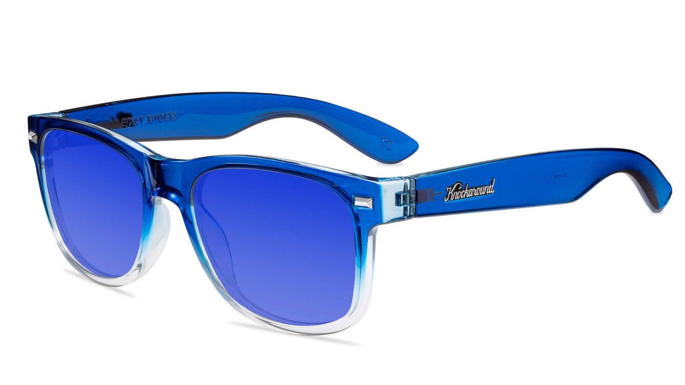 Blue Obsidian Fort Knocks Prescription Sunglasses with 
Blue Lens, Flyover