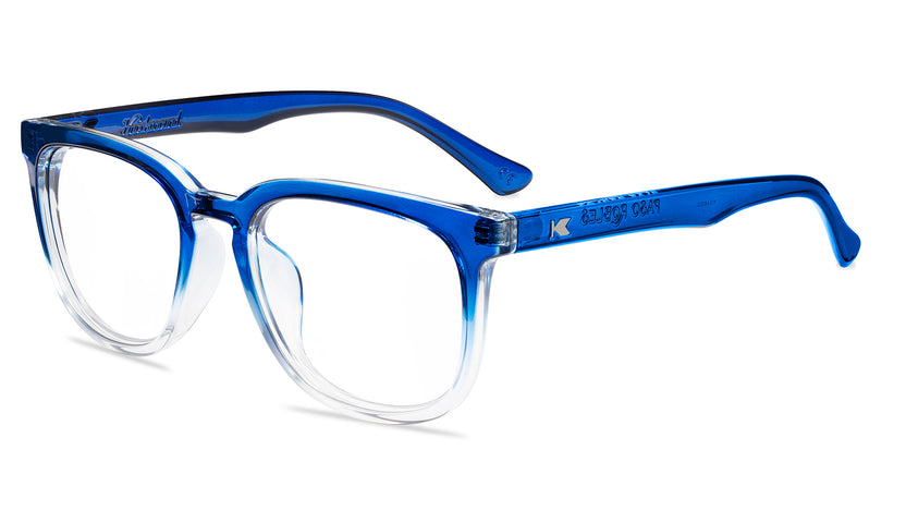 Blue Obsidian Paso Robles Prescription Sunglasses with Clear Lens, Flyover