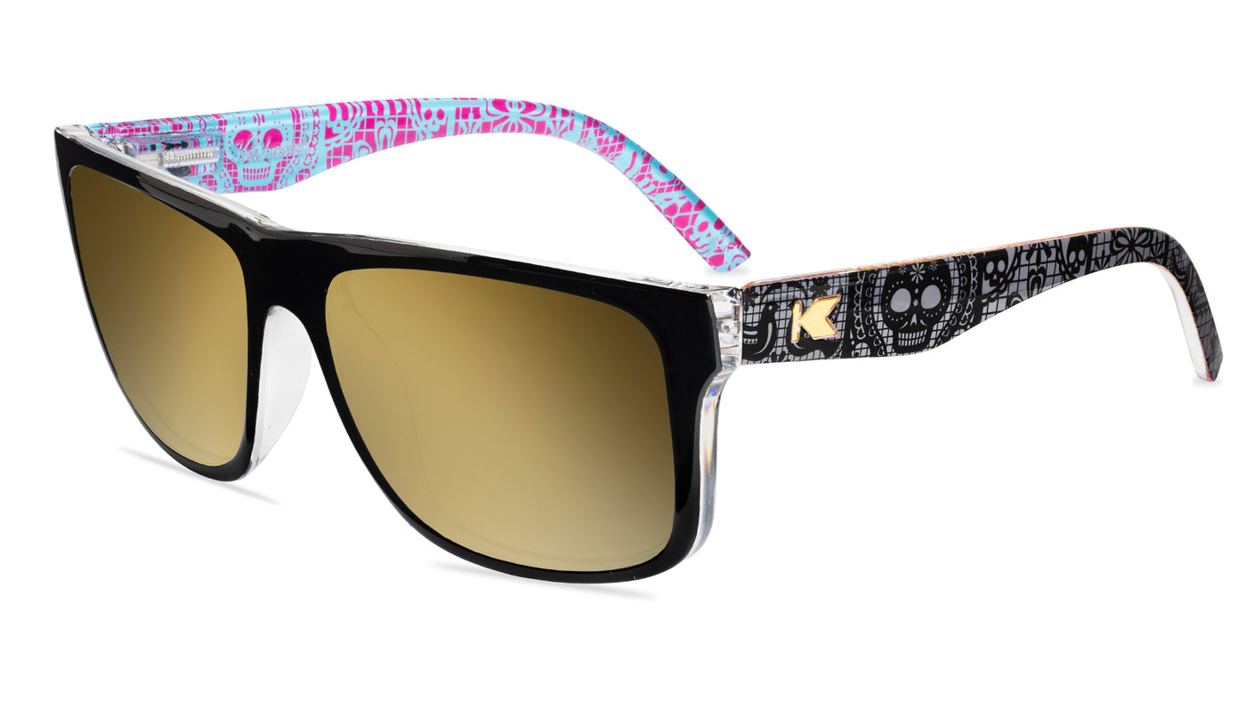 Calavera Torrey Pines Prescription Sunglasses with Gold Lens, Flyover