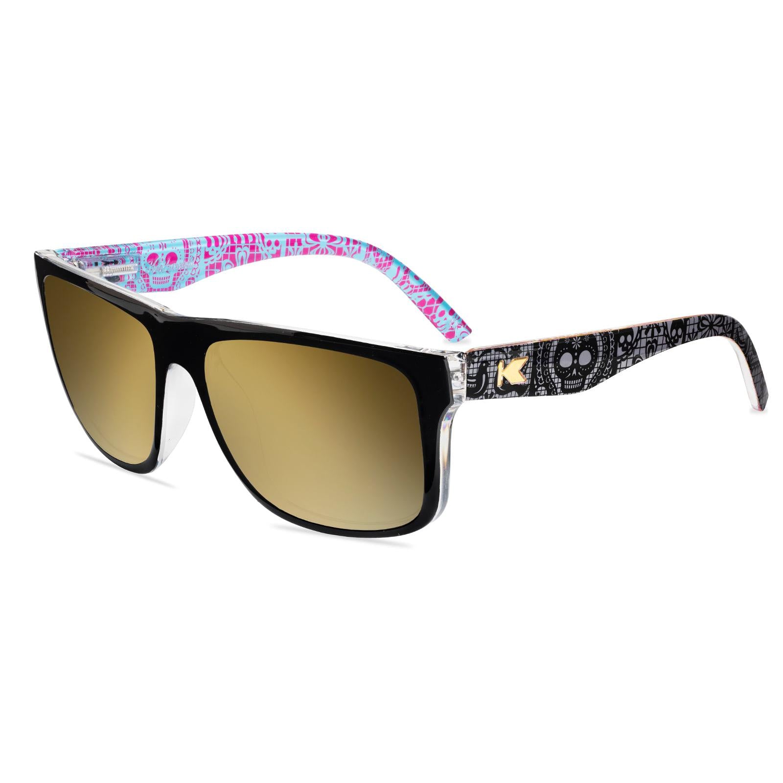 Calavera Torrey Pines Prescription Sunglasses with Gold Lens, Flyover