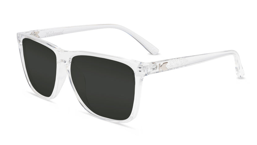 Clear Fast Lanes Prescription Sunglasses with Grey Lens, Flyover 
