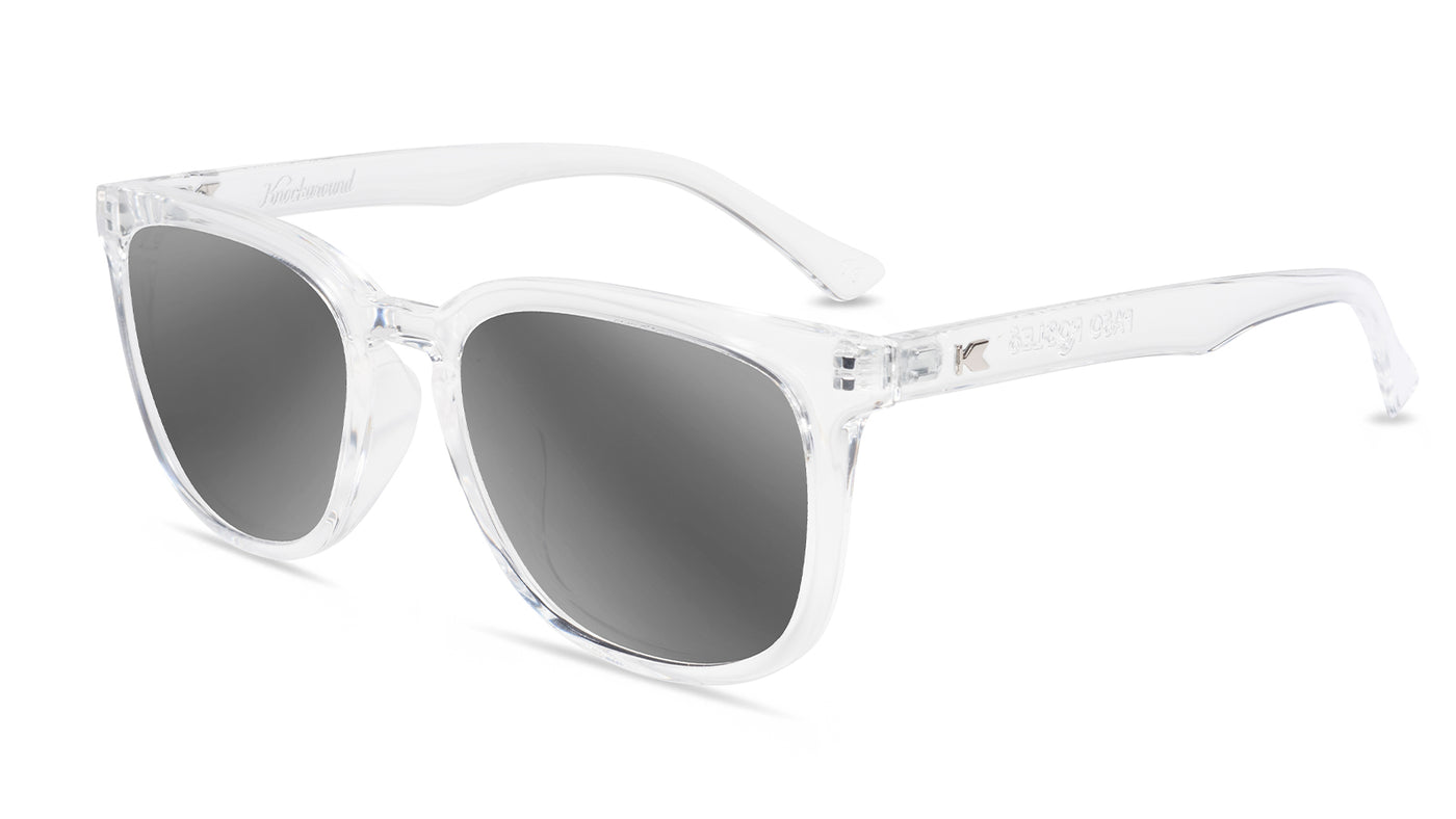 Clear Paso Robles Prescription Sunglasses with Silver Lens, Flyover