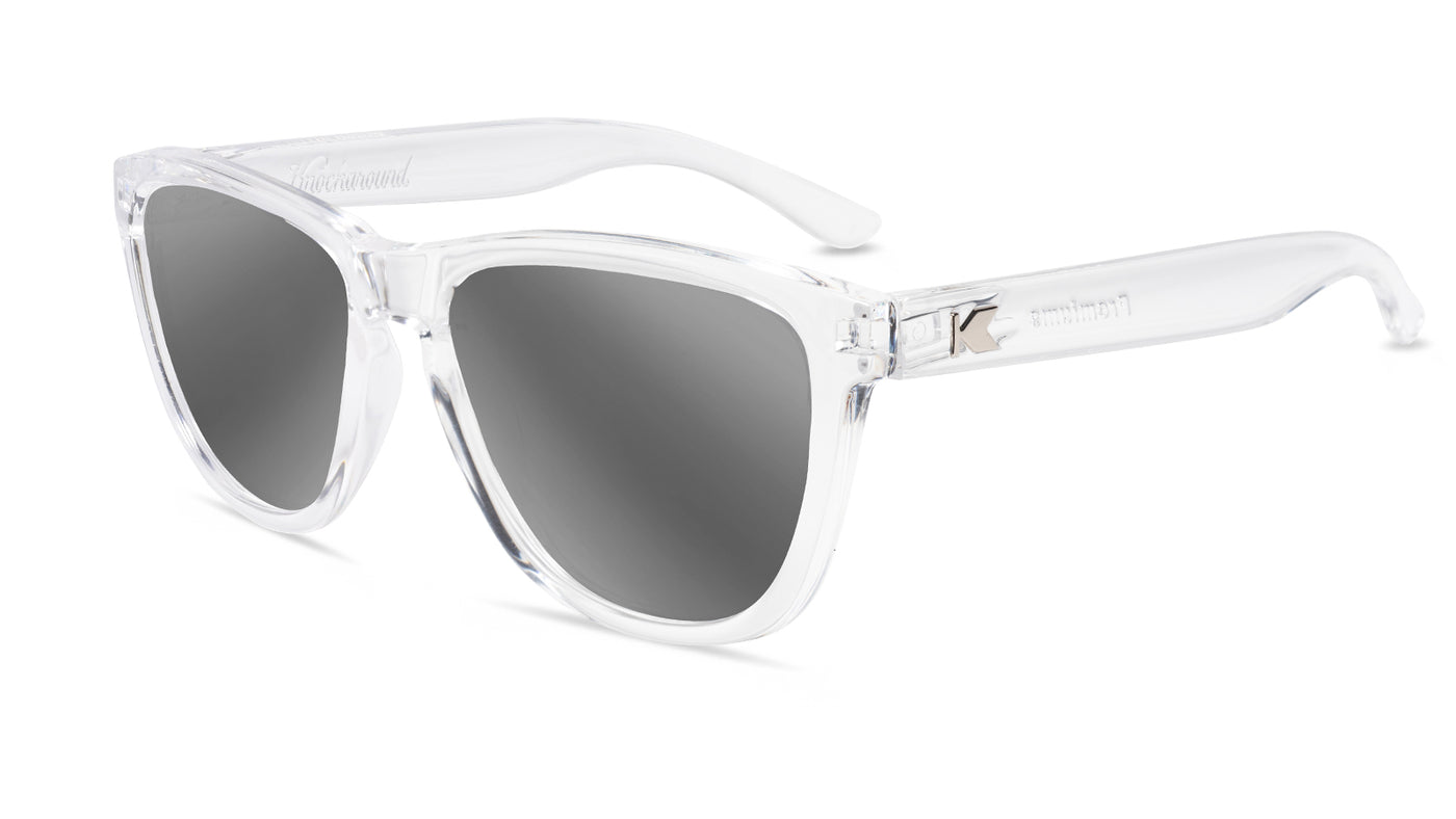 Clear Premiums Prescription Sunglasses with Silver Lens, Flyover 