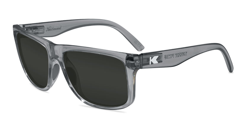 Clear Grey Torrey Pines Sport Prescription Sunglasses with Grey Lens, Flyover