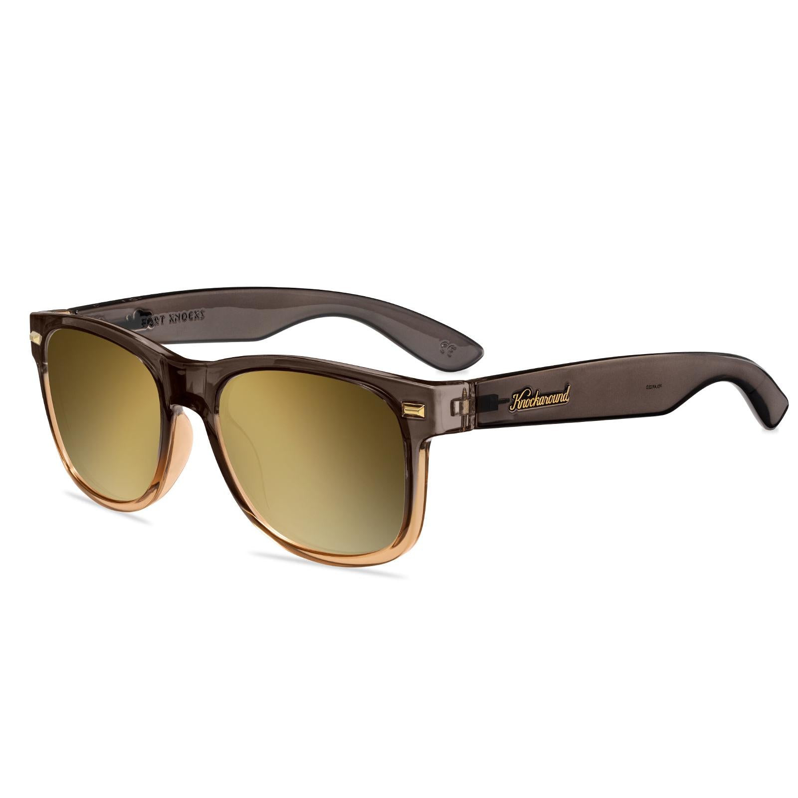 Cortado Fort Knocks Rx Sunglasses with Gold Lens, Flyover