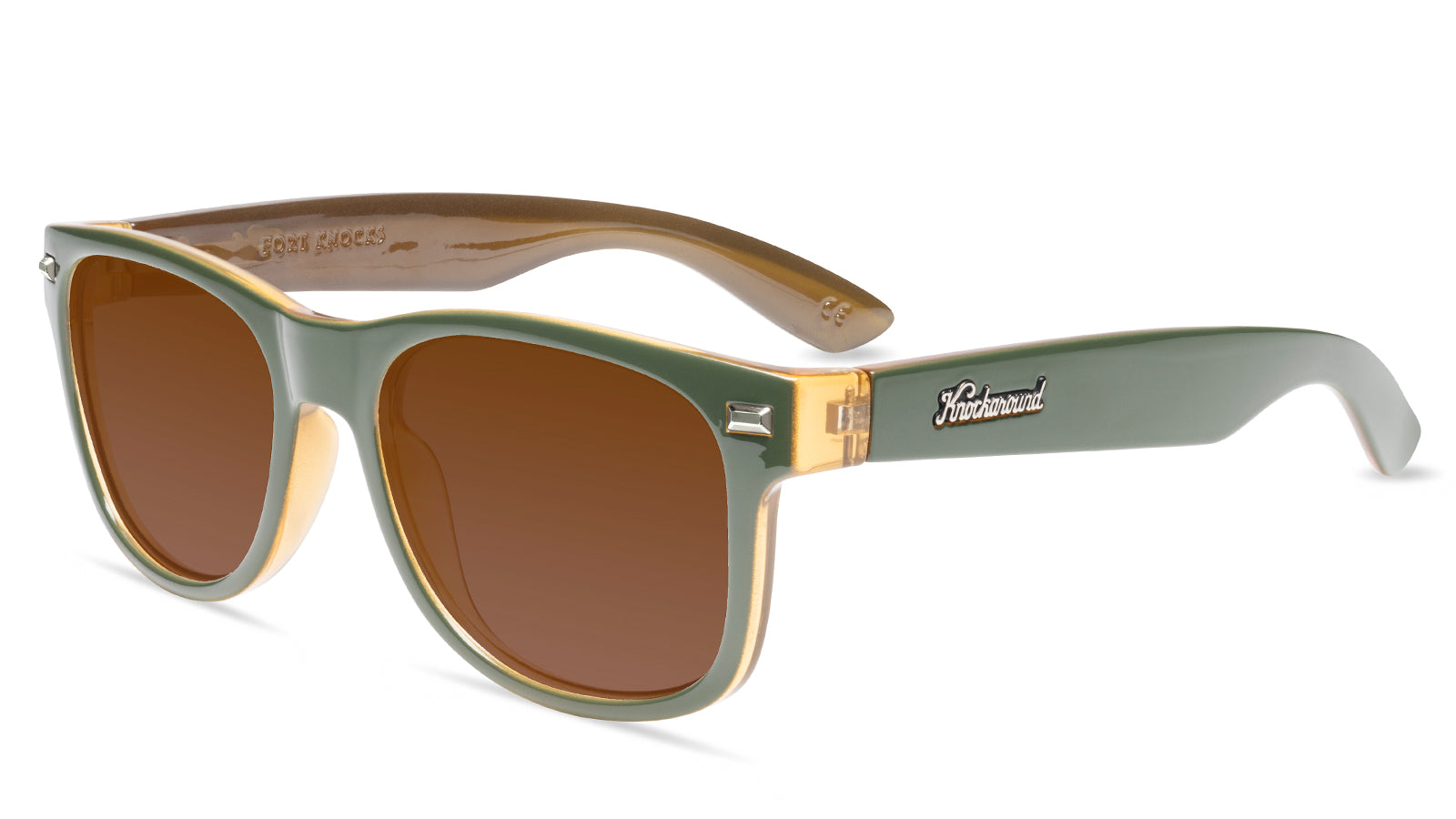Coyote Calls Fort Knocks Prescription Sunglasses with Brown Lens, Flyover 