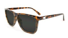 Glossy Tortoise Shell Fast Lanes Prescription Sunglasses with Grey Lens, Flyover 