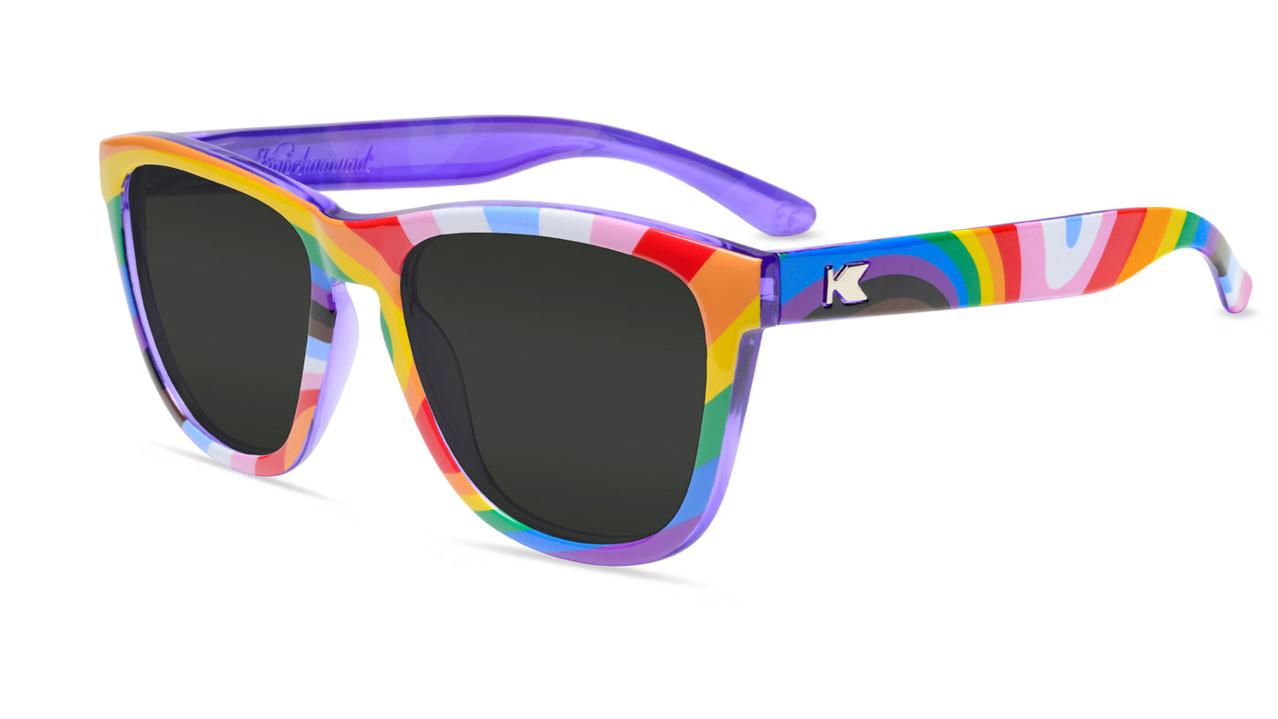 Loud and Proud Premiums Prescription Sunglasses with Grey Lens, Flyover 