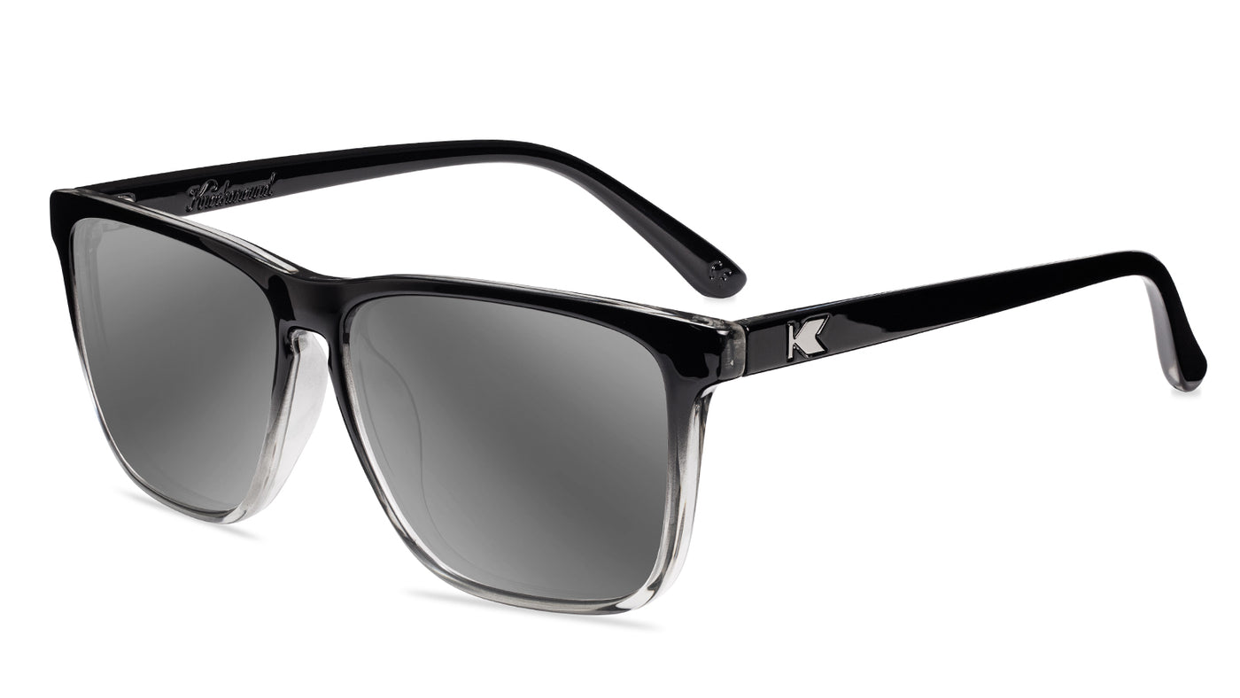 Obsidian Fast Lanes Prescription Sunglasses with Silver Lens, Flyover