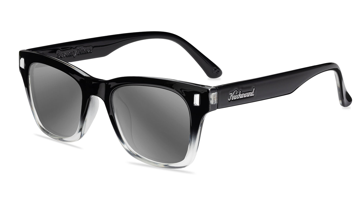 Obsidian Seventy Nines Prescription Sunglasses with Silver Lens, Flyover