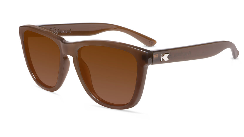 Riverbed Premiums Prescription Sunglasses with Brown Lens, Flyover 
