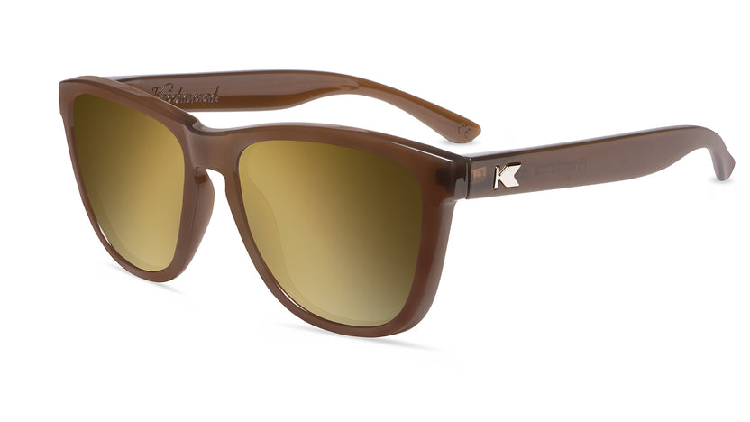 Riverbed Premiums Prescription Sunglasses with Gold Lens, Flyover 