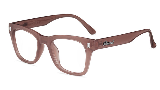Rose Latte Seventy Nines  Prescription Sunglasses with Clear Lens, Flyover