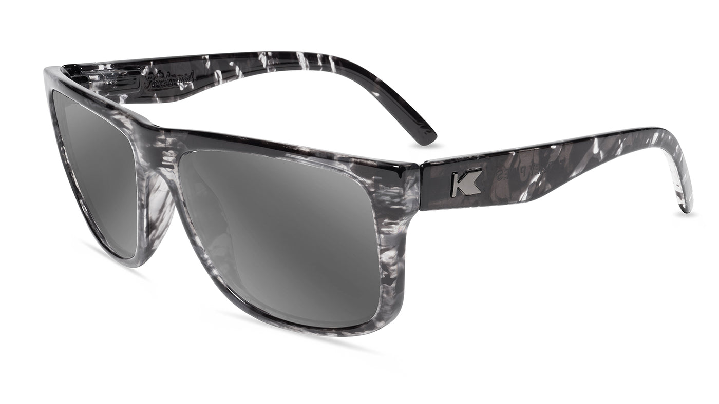 Smoke Signal Torrey Pines Prescription Sunglasses with Silver Lens, Flyover 