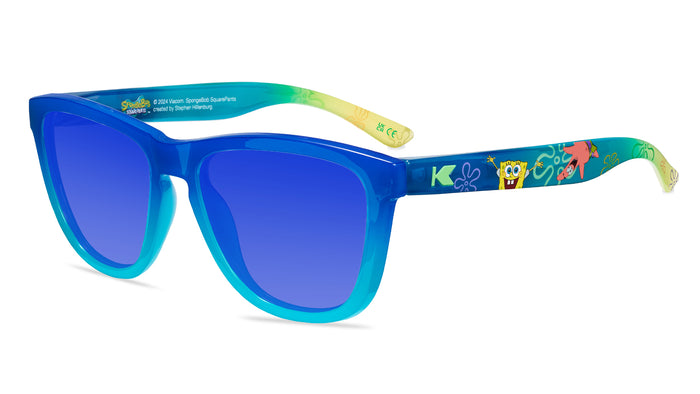 Spongebob Premiums Prescription Sunglasses with Blue Lens, Flyover