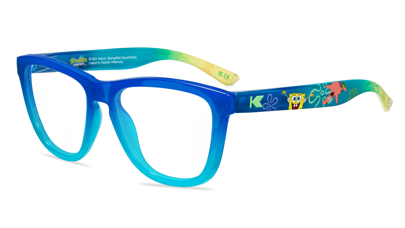 Spongebob Premiums Prescription Sunglasses with Clear Lens, Flyover