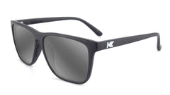Black Fast Lanes Sport Prescription Sunglasses with Silver Lens, Flyover 