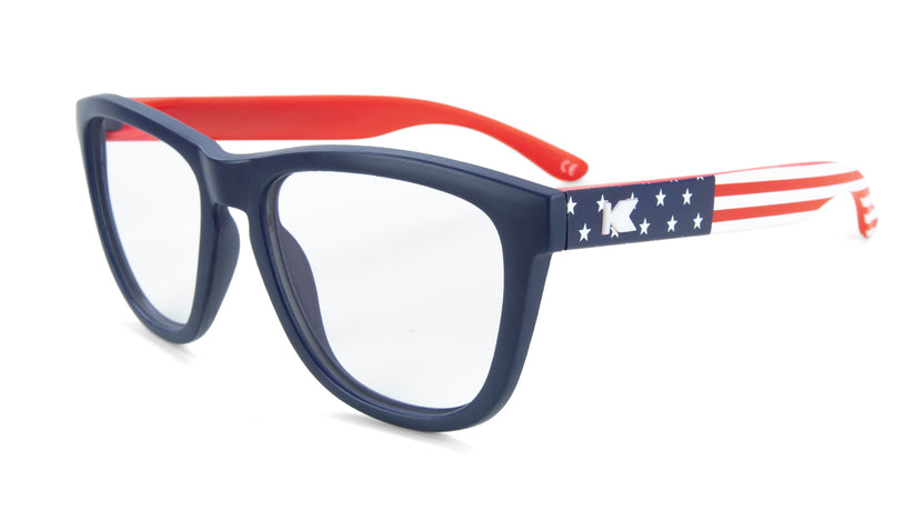 Star Spangled Premiums Prescription Sunglasses with Clear Lens, Flyover