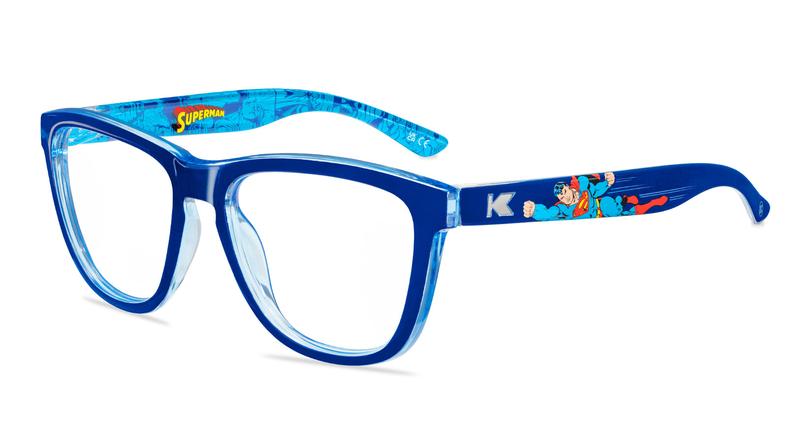 Superman Premiums Prescription Sunglasses with Clear Lens, Flyover